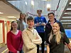 Os vidaregåande skule, Mads Lund Halland, Nora Sofie Skåtøy Kvernes, Astrid Blindheim Skjælaaen, Daniel Hagen Røttingen, Emil Lyssand. Framme frå venstre Emma Mannsåker Hisdal