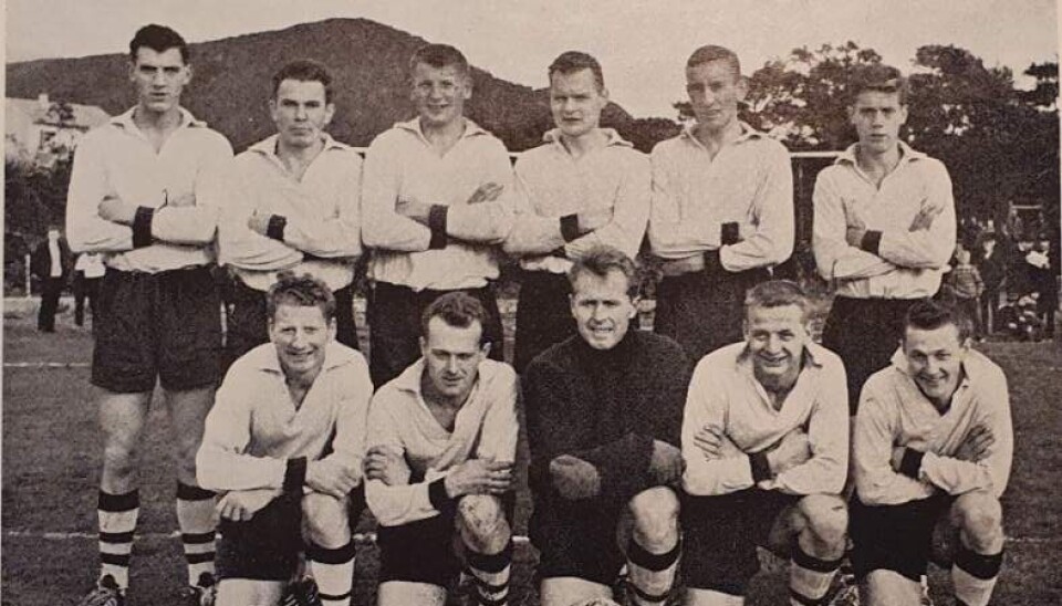 Oslaget 1962: 1. rekke frå venstre: Nimann Askvik, Harry Kjemhus, John Lepsøy, Henrik Borgen og Reidar Skeie. 2. rekke frå venstre: Norvald Kuven, Magne Skogen, Hans Kristan Borgen, Hans Skogen, Håkon Lepsøy og Gunnar Moberg.
