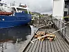 Uhell fraktebåt Os hamn